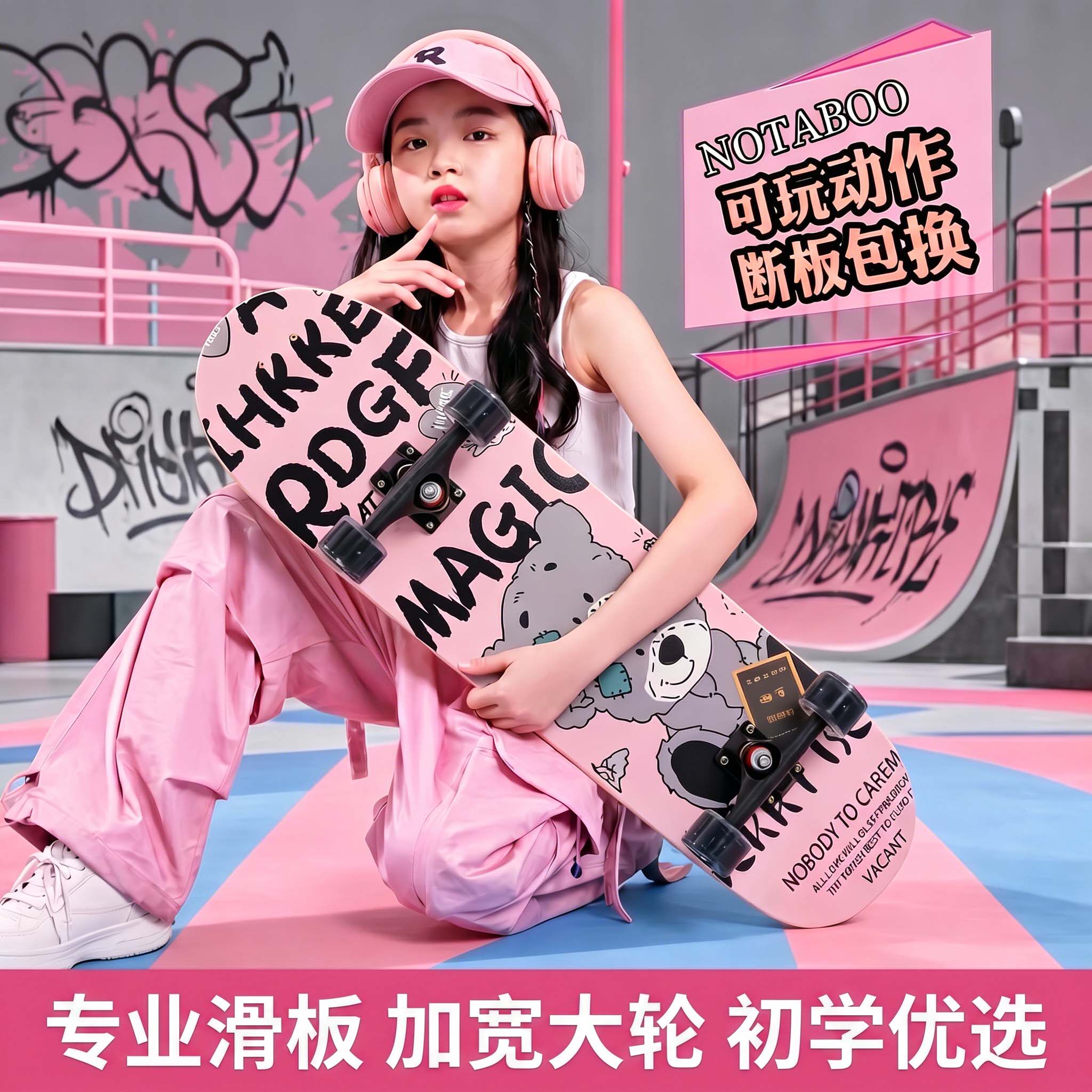 滑板儿童滑板车3到6到12岁初学者