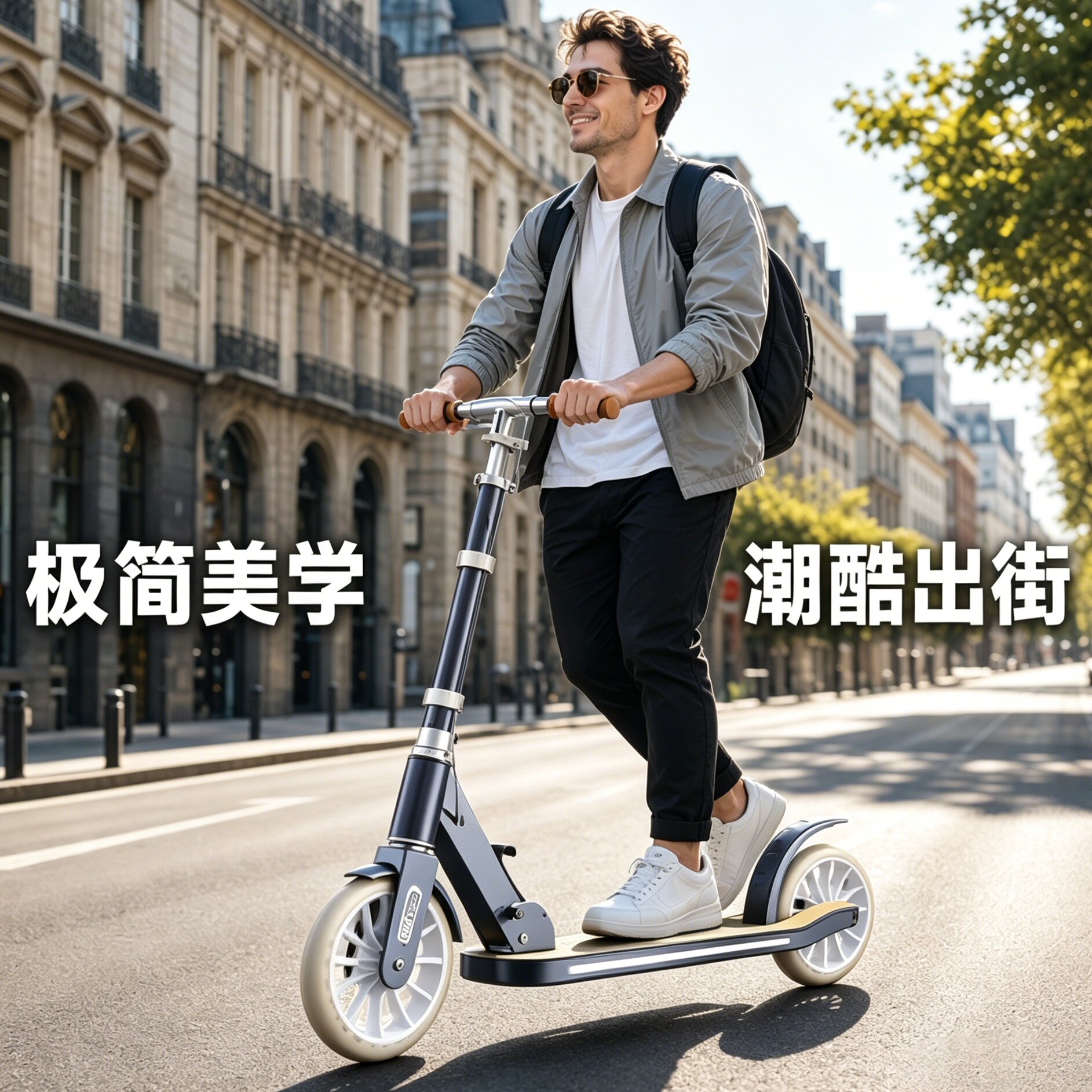 成人滑板车2026新款大人上班专用平衡折叠两轮旅游代步神器多功能