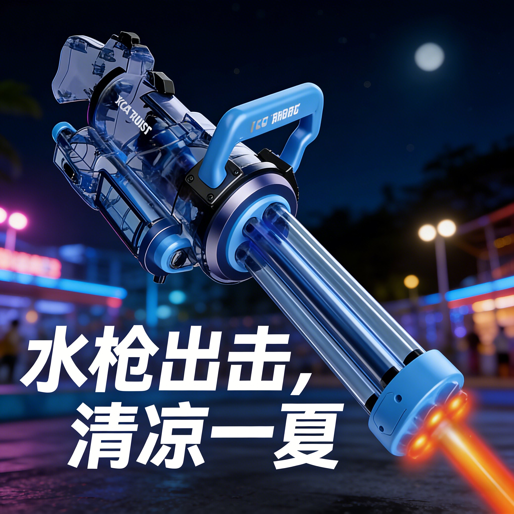 成人加特林电动连发高压远射水枪