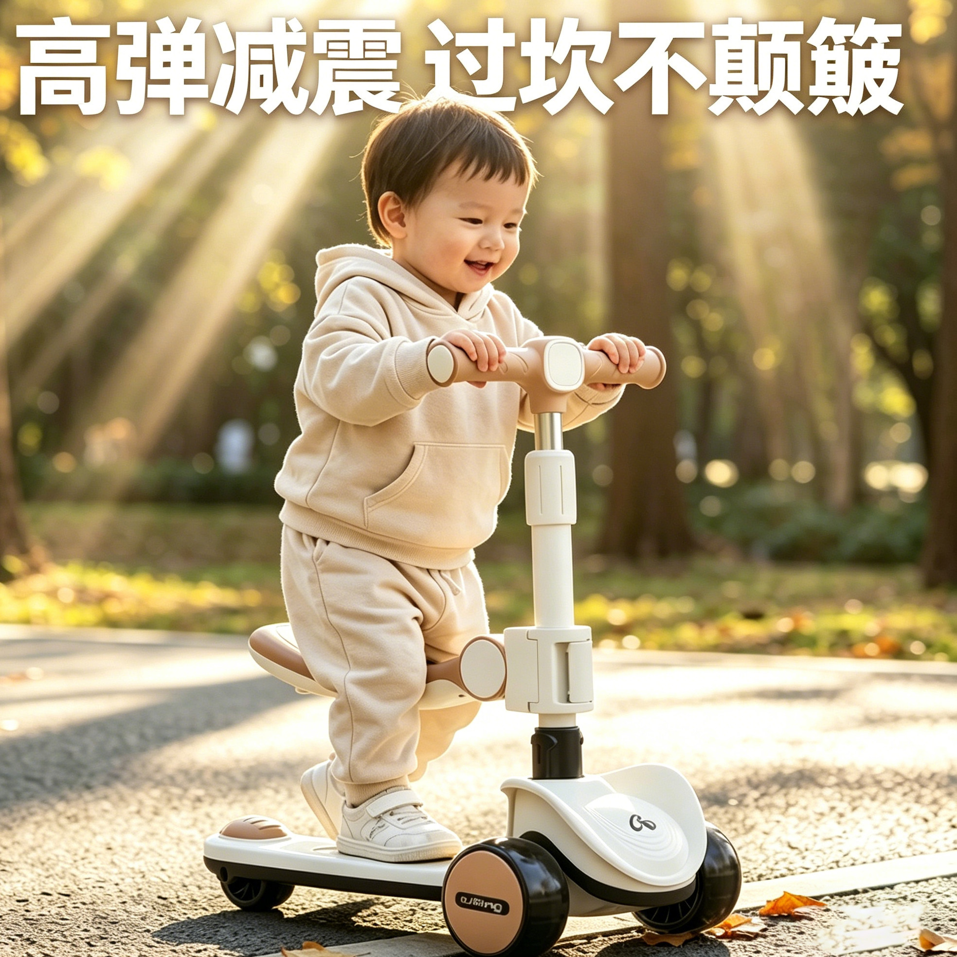 滑板车6到12岁儿童2026新款二合一防侧翻三轮热卖榜平衡踏板滑行