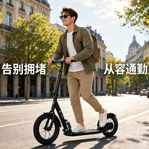 2026新款成人折叠代步滑板车