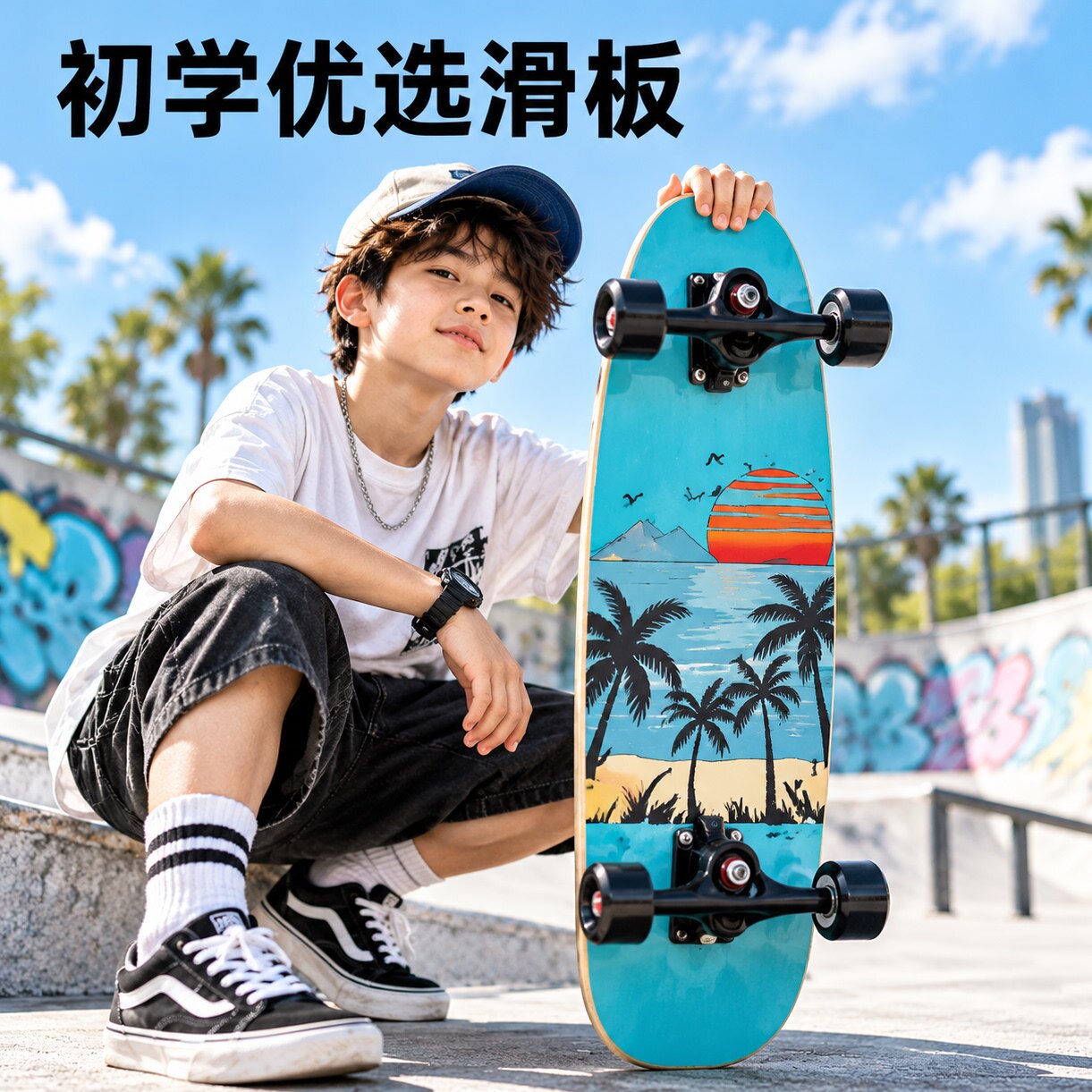 2026新款儿童四轮陆冲板滑轮车