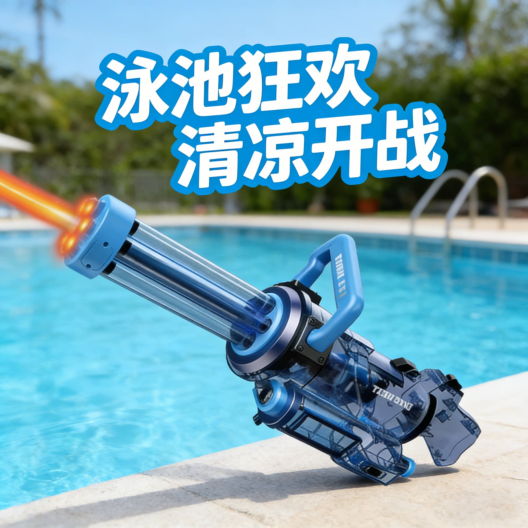 成人冰爆加特林全自动连发水枪