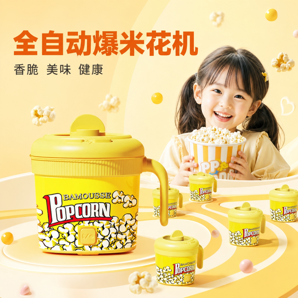 爆米花机儿童过家家实用女生玩具