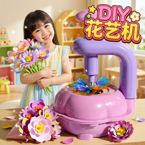 儿童手工diy压花机女孩子玩具