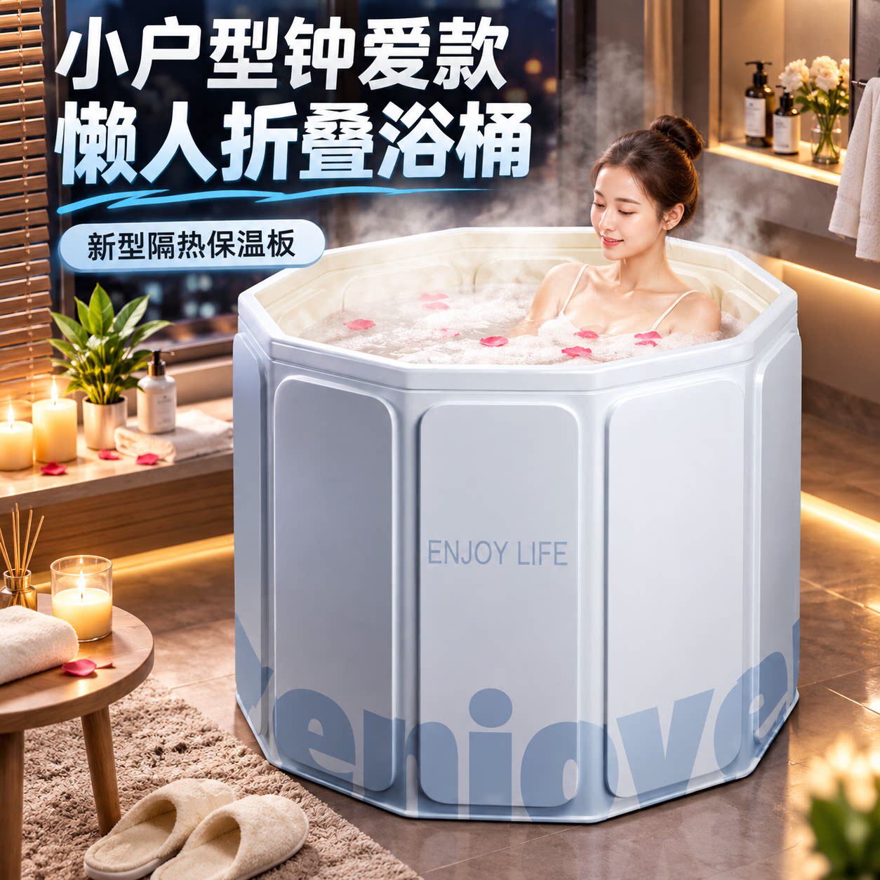 泡澡家用成人浴桶折叠加厚沐浴桶