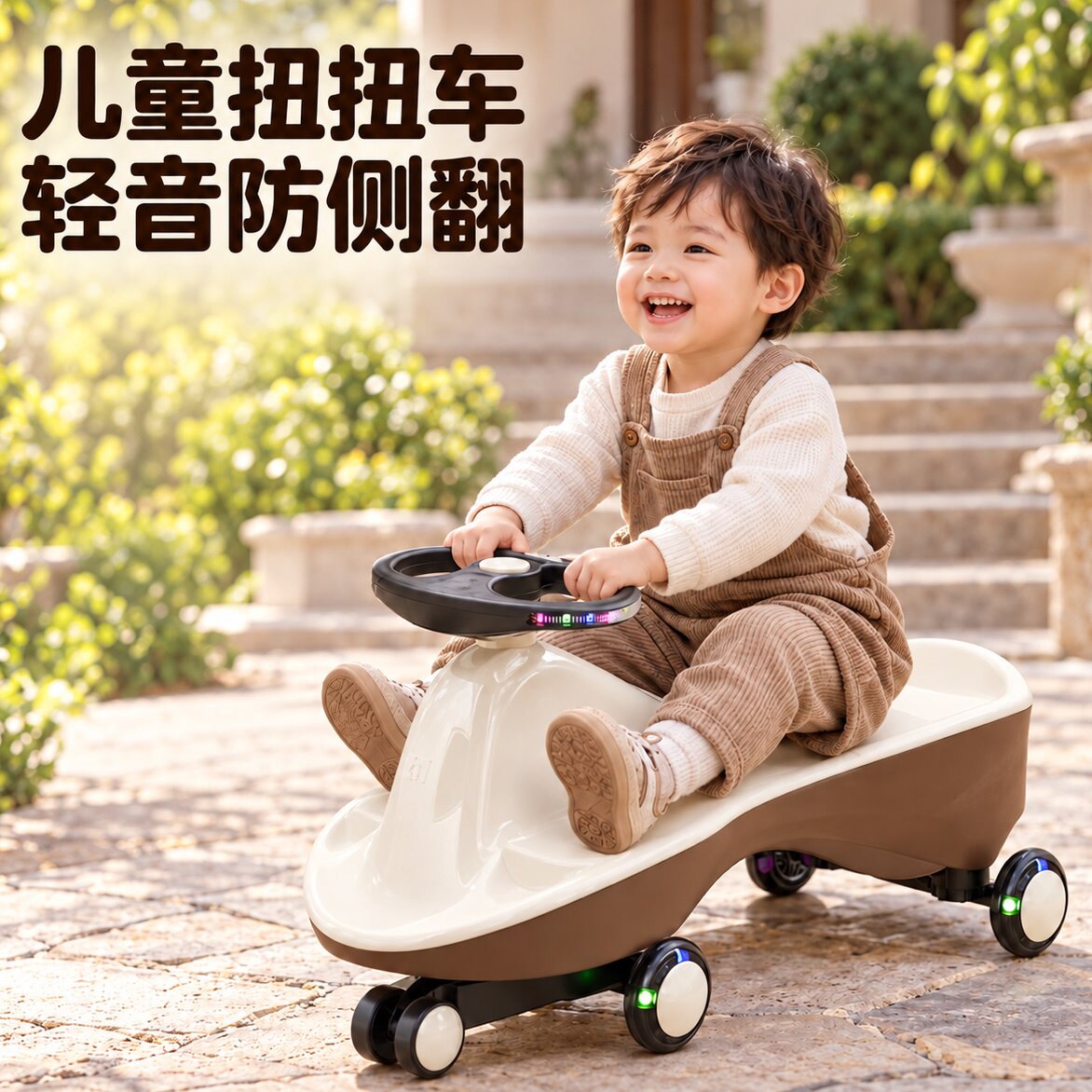 儿童扭扭车防侧翻大人可坐新款