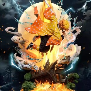 日本鬼灭之刃系列手办模型动漫角色玩具居家桌面摆件男孩生日礼物