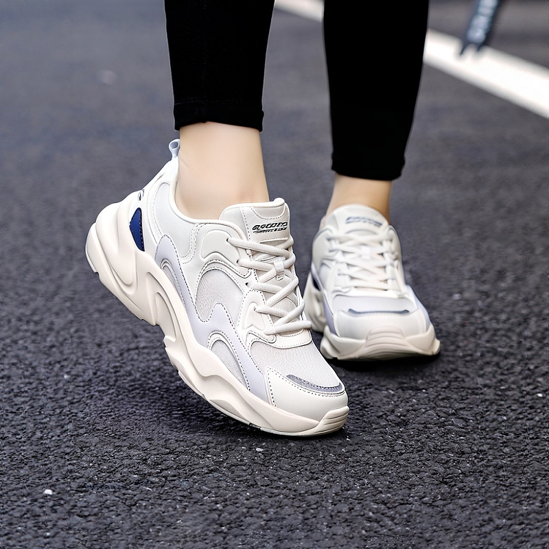 斯凯奇女鞋踏浪运动老爹鞋