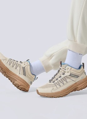 斯凯奇女士户外跑步鞋中帮耐磨减震登山徒步越野运动鞋129530C