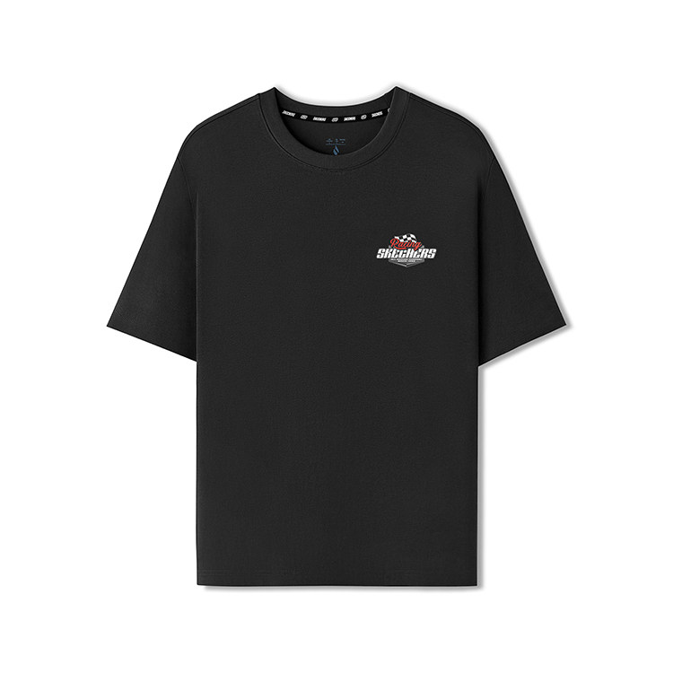 斯凯奇运动T恤2025秋男女同款圆领短袖柔软舒适加棉印花休闲百搭,运动服/休闲服装,运动POLO衫,淘宝优惠券,粉丝福利购,淘宝优惠卷