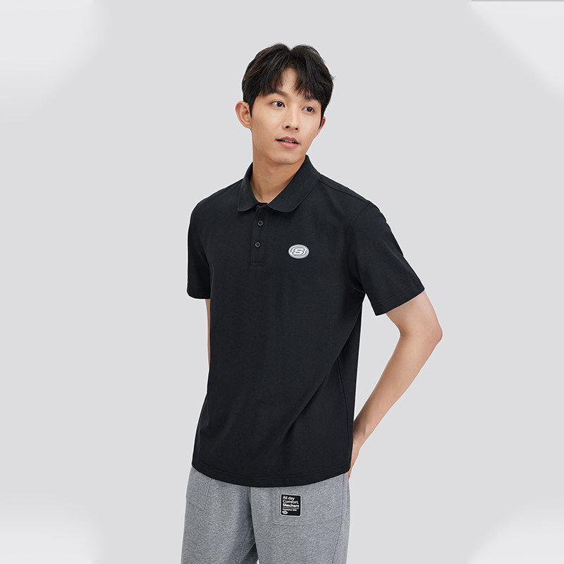 斯凯奇POLO衫男士春季休闲透气落肩凉感速干T恤短袖舒适百搭轻盈,运动服/休闲服装,运动POLO衫,淘宝优惠券,粉丝福利购,淘宝优惠卷