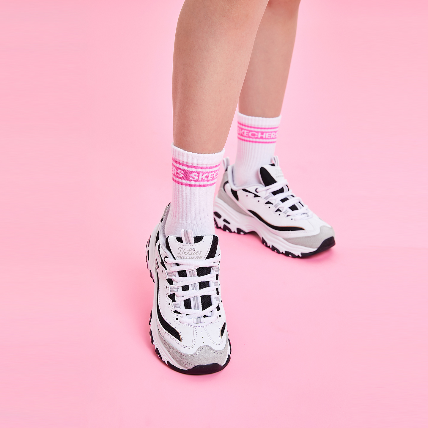 潮型黑白金熊猫鞋，男女同款，复古潮流