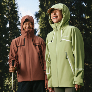 斯凯奇魔方冲锋衣2.0三合一2025年男女防水透湿运动户外保暖外套