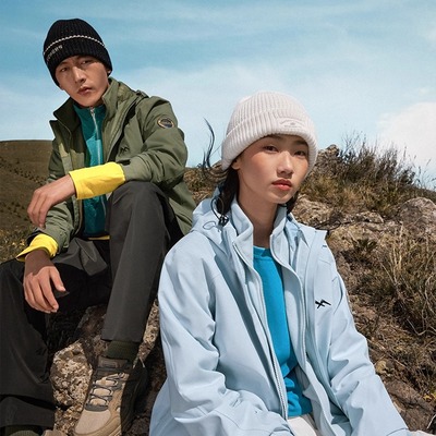 Skechers斯凯奇外套魔方系列男款三合一防风防水登山冲锋衣