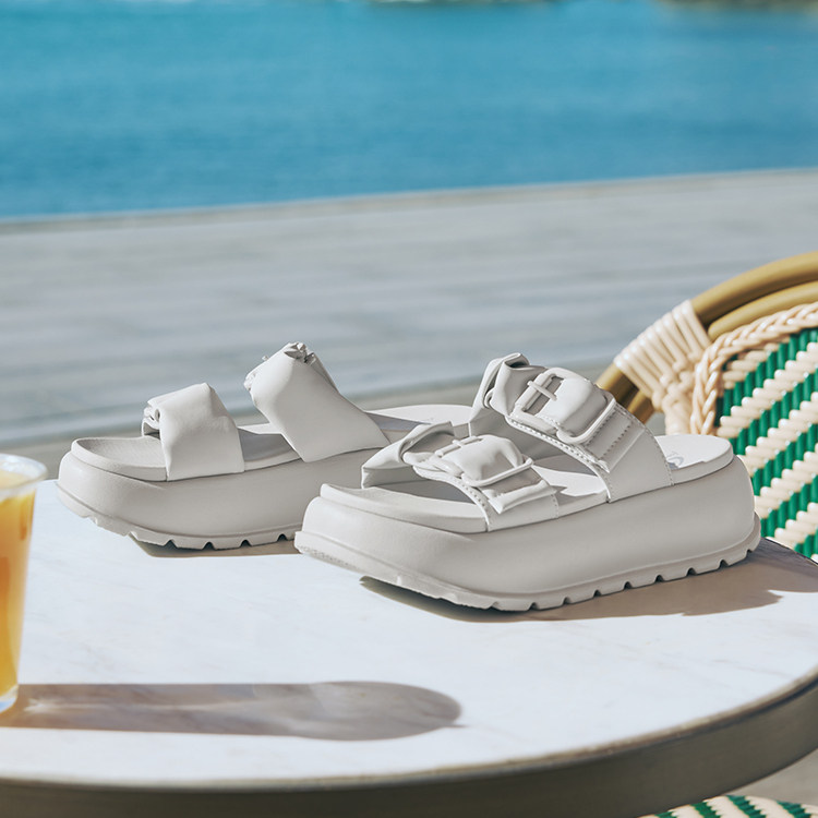 斯凯奇女子运动时尚拖鞋凉鞋户外穿增高柔软舒适轻盈厚底凉拖鞋,运动鞋new,运动拖鞋,淘宝优惠券,粉丝福利购,淘宝优惠卷