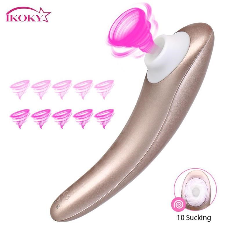 IKOKY Clit Sucker Vagina Sucking Vibrator Nipple Sex Toys fo