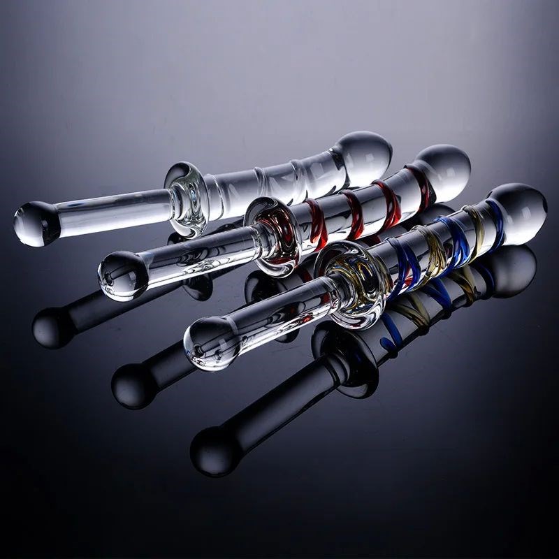 Glass Crystal Dildo Anal Plug Lesbian Sex Toy Vaginal