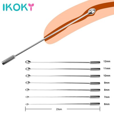 IKOKY Male Urethral Dilator Metal Urethral Catheter Penis Pl