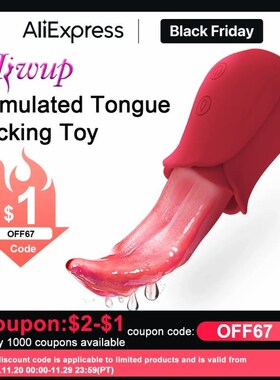 Licking Tongue Rose Vibrators for Women SexToys for Adult