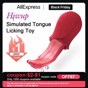 Licking Tongue Rose Vibrators for Women SexToys for Adult