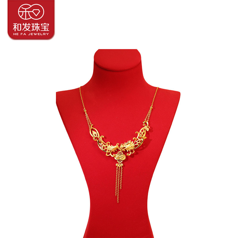 HE FA JEWELRY/和发珠宝相恋龙凤套链