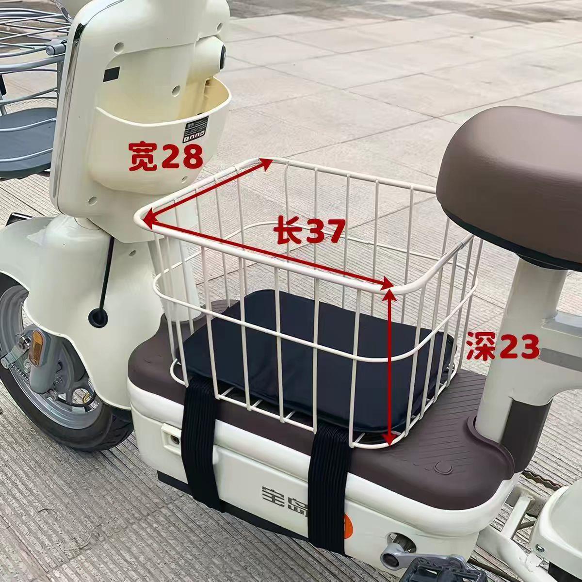 电动车宠物座椅前置买菜车筐电动车遛狗神器筐狗狗椅自行车后筐