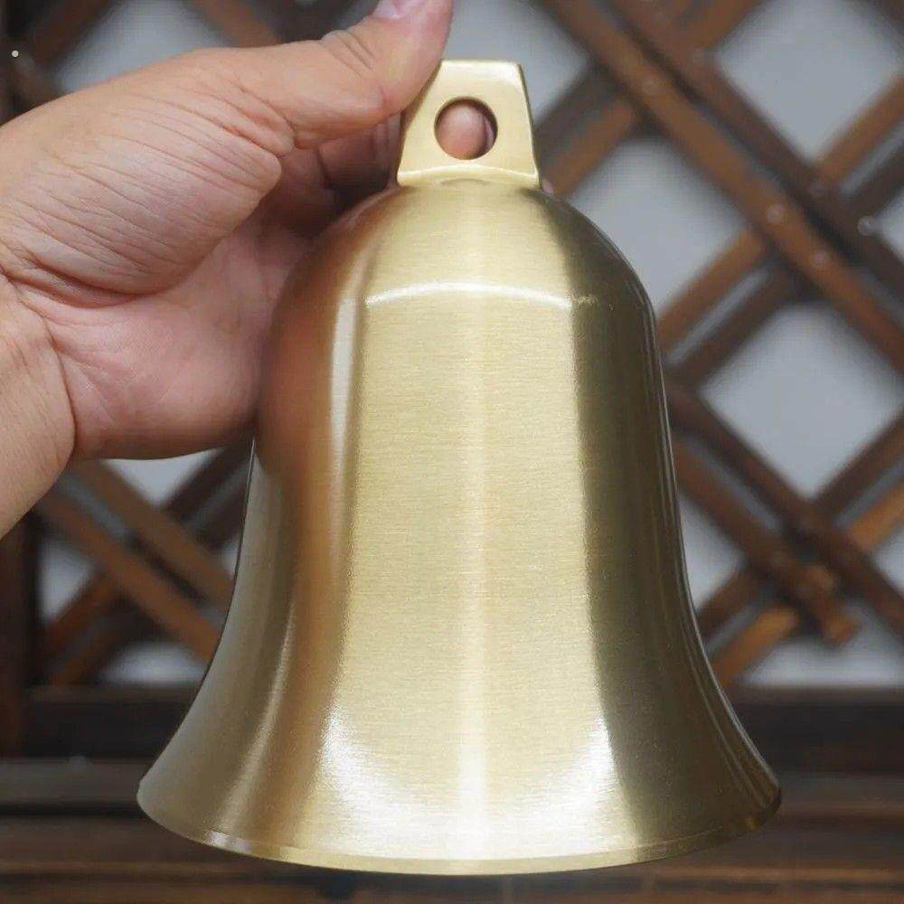 铜铃铛纯黄铜铜铃铜钟铜风铃门铃八角撞铃挂件复古大门口客厅挂饰