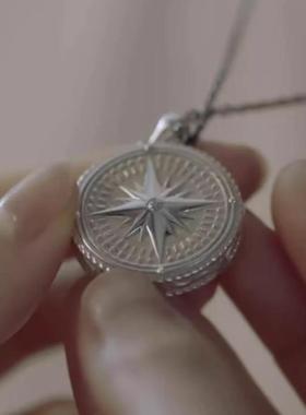 在暴雪时分吴磊林亦扬同款项链指南针吊坠男女情侣潮流情人节礼物