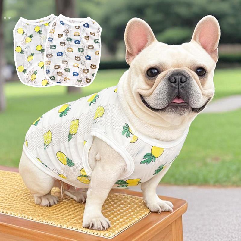 狗狗法斗衣服夏薄款透气巴哥犬柯基中型犬凉凉衣专用夏季夏天背心