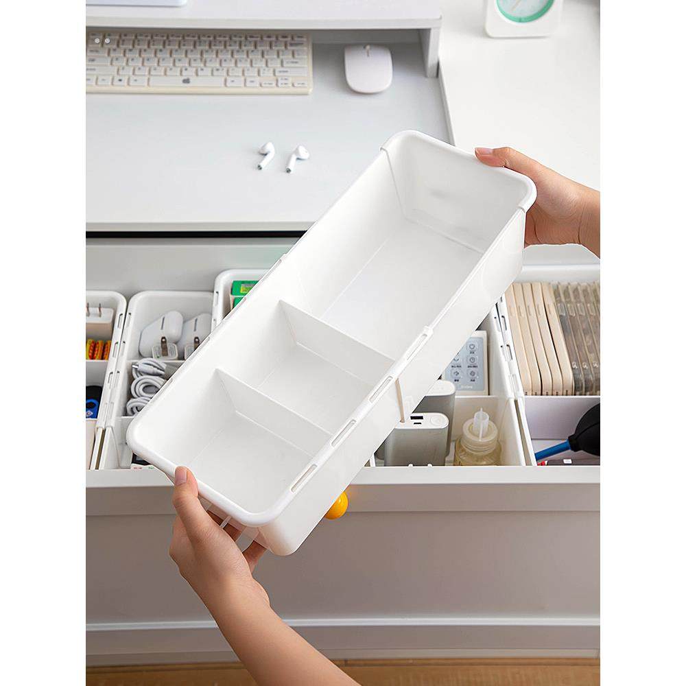 可伸缩收纳盒分隔厨房抽屉内置餐具桌面整理梳妆台化妆品深柜隔板,收纳整理,桌面收纳盒,淘宝优惠券,粉丝福利购,淘宝优惠卷