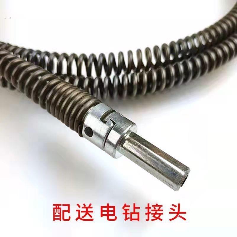 疏通神器通马桶、下水道工具弹簧电钻专业10mm弹簧家用管道疏通