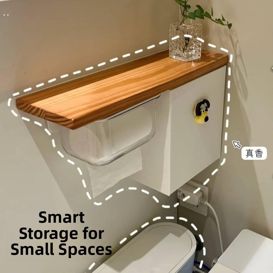 网红新型壁挂式收纳架厕所厕所防水收纳透明款式