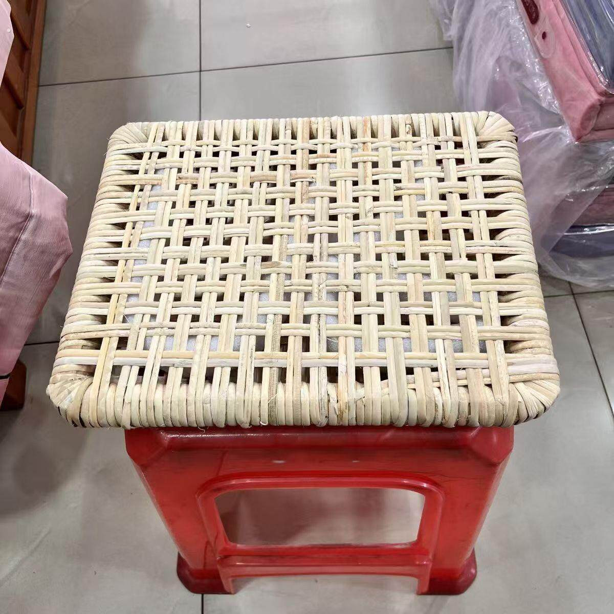 夏季凉垫透气座垫上班族久坐藤编坐垫工厂员工板凳散热网软屁垫