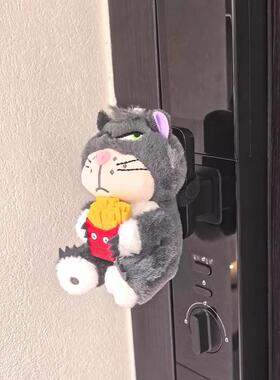 路西法门把手装饰摆饰智能门密码锁保护套静音防撞家用入户门卧室
