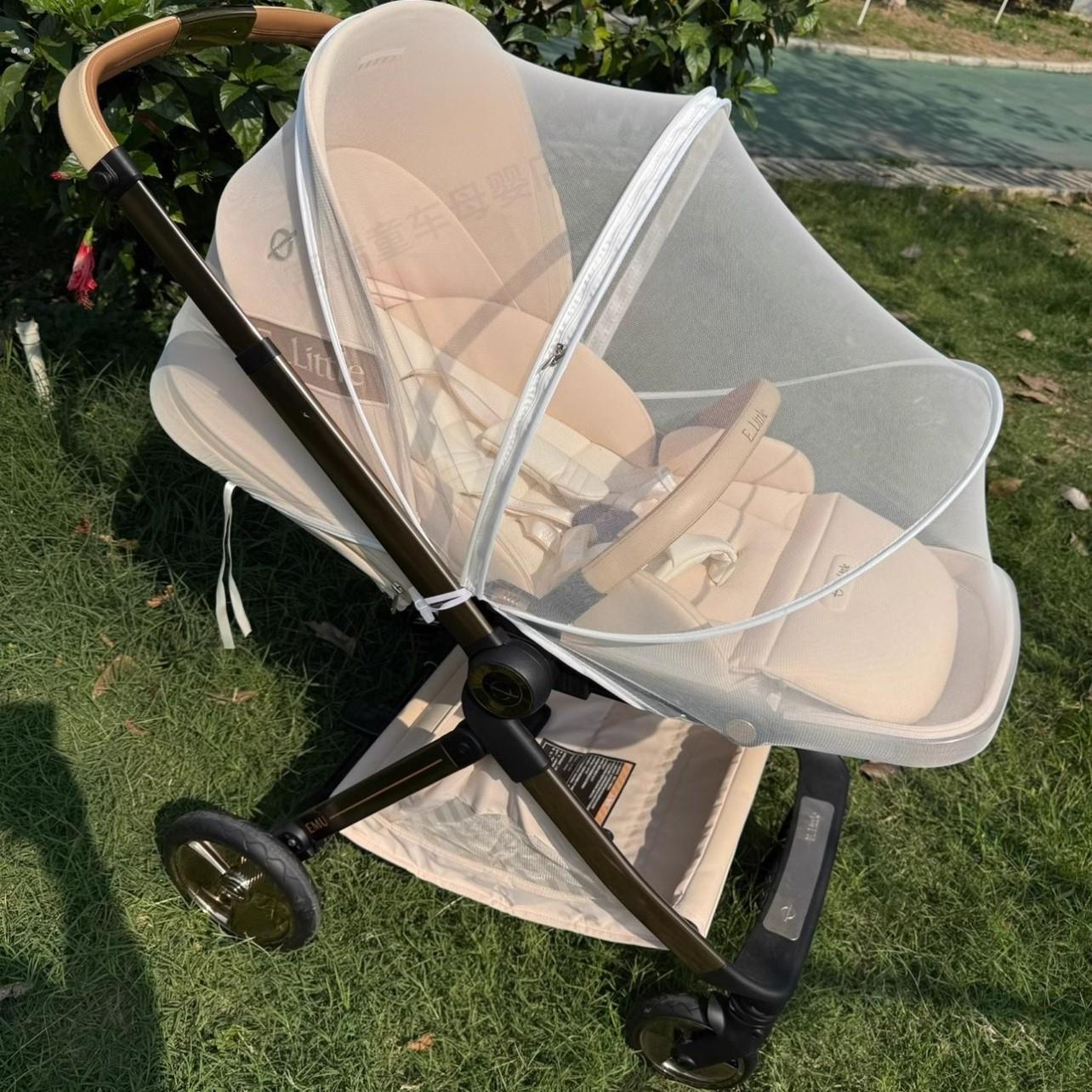 婴儿车推车蚊帐朗钠铂逸乐途emu艺术家通用蚊帐防蚊防飞絮防蚊罩