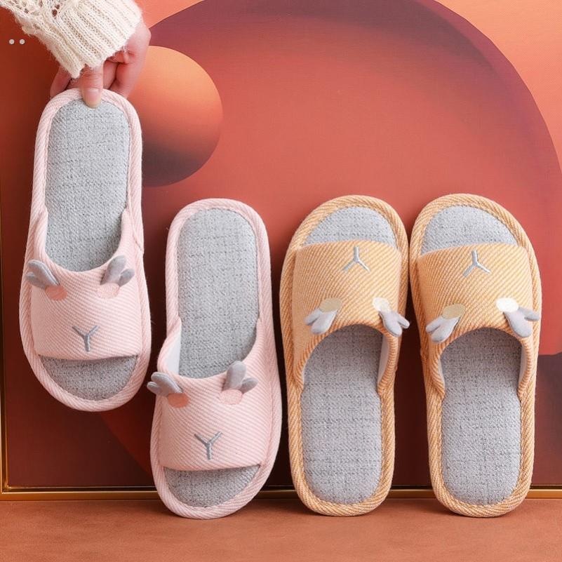 2021露脚趾拖鞋家居家男女式室内软底防滑棉拖鞋漏脚趾头 棉拖鞋