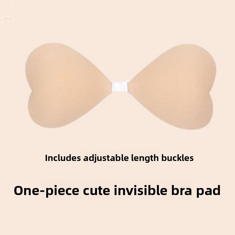 比基尼胸贴迷你防水托举式泳衣海边神器心脏游泳心形夏季胸贴