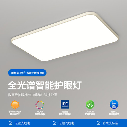 极简奶油风客厅卧室吸顶灯