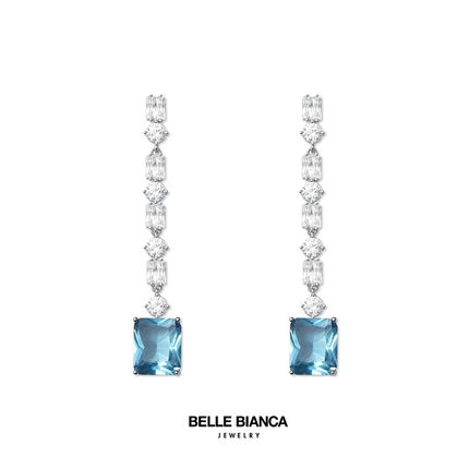 [许我耀眼赵露思同款] BELLEBIANCA 古董蓝宝石吊坠耳环