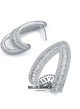 大v耳环耳环BELLEBIANCA