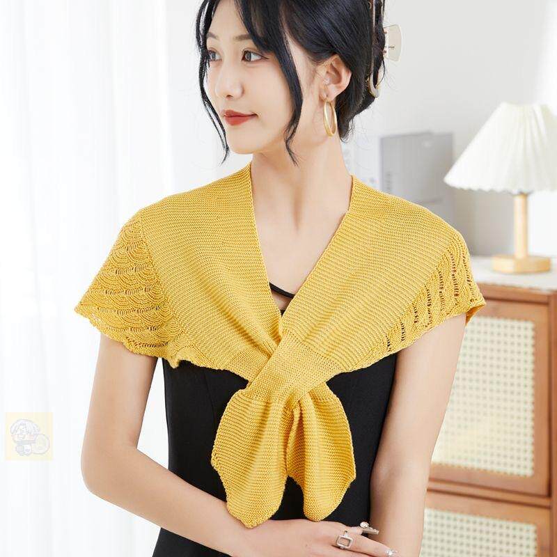 护肩外穿女士专用空调房小披肩女护肩颈新款旗袍外搭针织时尚高档