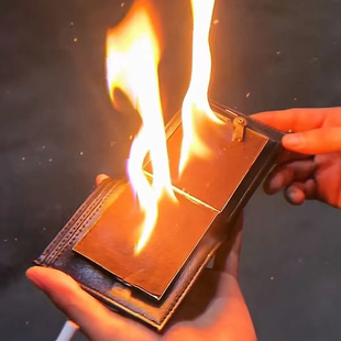 钱包打火机烈火钱包二代大面积着火钱包魔术道具舞台魔术近景魔术
