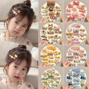 儿童漂亮小发夹碎发百搭毛绒发卡高级感卡通儿童夹子高颜值刘海鸭