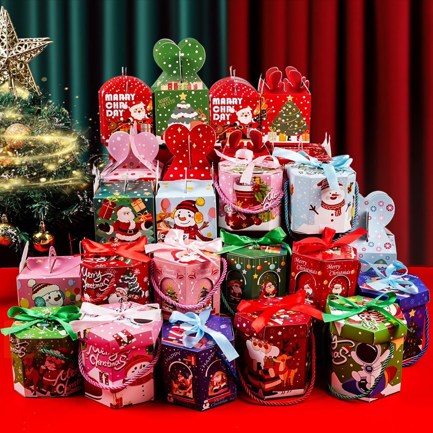 圣诞苹果礼盒装儿童糖果礼品盒
