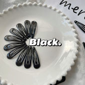 百搭经典 黑色简约小发卡滴油bb夹发夹边夹刘海夹侧边夹