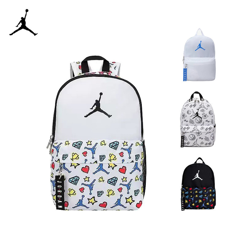 JORDAN乔丹双肩包初高中学生书包印花休闲简约拼色户外旅行包背包
