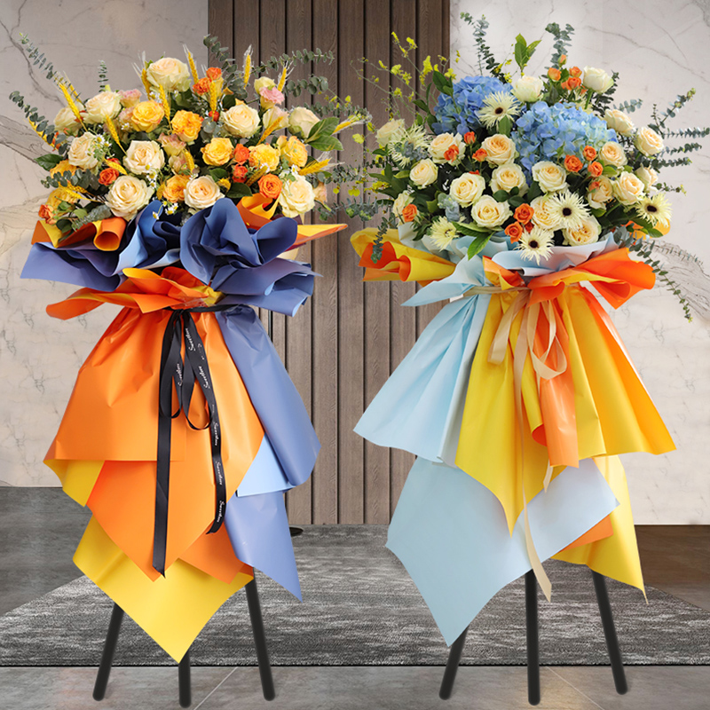 开业花篮鲜花速递同城配送上海北京广州成都花店乔迁大麦新店开张