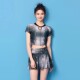 防晒两件套高级感度假泳装 泳衣女分体2026新款 游泳衣遮肉显瘦裙款