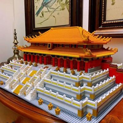 故宫太和殿榫卯积木玩具男孩拼装